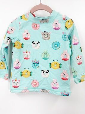 Posh Peanut NEW Donuts Long Sleeve Rashguard